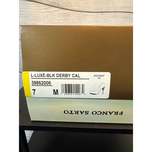Franco Sarto Leather Luxe Derby Cal Size 7 - Picture 2 of 6